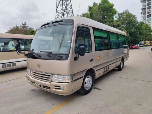 Kalite  23 Seats Used Coaster Bus with Sealing Window Manual Transmission Fabrika