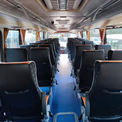 Guangtong Kullanılmış Elektrikli Otobüs 46 Koltuklu Kullanılmış Seyahat Otobüsü Aralık 2017'de Üretildi