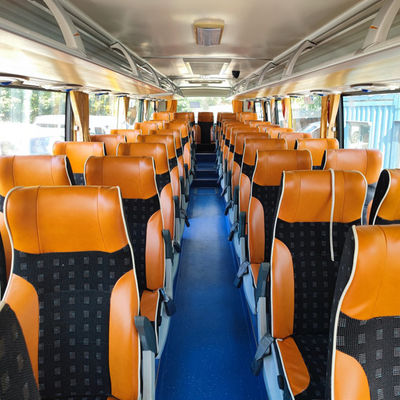 Guangtong Kullanılmış Elektrikli Otobüs 46 Koltuklu Kullanılmış Seyahat Otobüsü Aralık 2017'de Üretildi