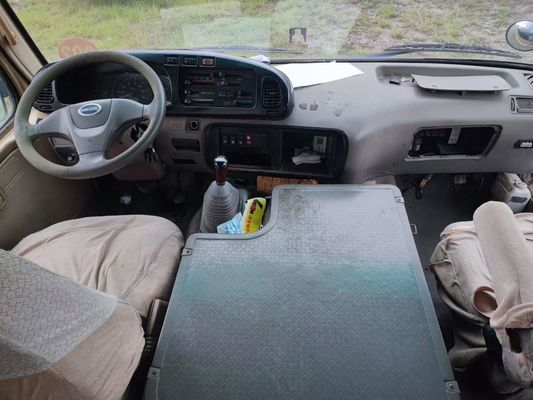 King Uzun Kullanılmış 23 Koltuklu Otobüs Güvenilir İkinci El Tren Yolu Sol El Sürücü