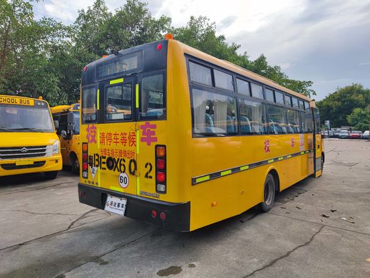 Shangrao Kullanılmış Okul Otobüsleri 51 Koltuklu Dizel Yakıtlı Eski Okul Otobüsü