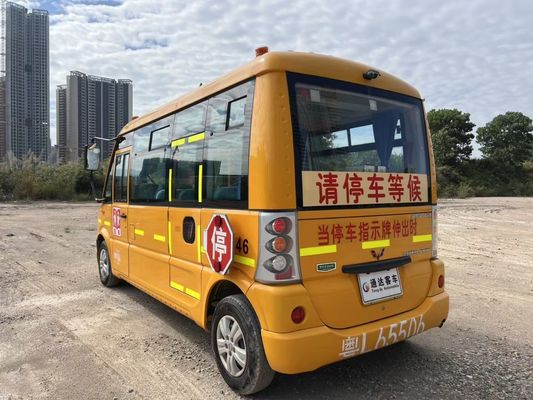Wuling 19 Koltuk Kullanılmış Okul Otobüsleri Benzin Yakıt Yenilenmiş Okul Otobüsü