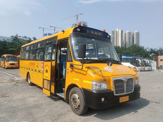 Shangrao 51 koltuklu eski okul otobüsü 80km/h Maksimum Hız Euro 4 Emisyon Standartı