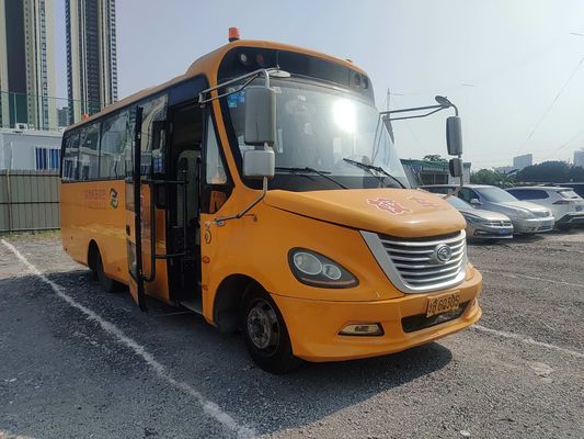 King Long 32 kişilik otobüs ikinci el okul otobüsü Sarı dizel yakıt tipi