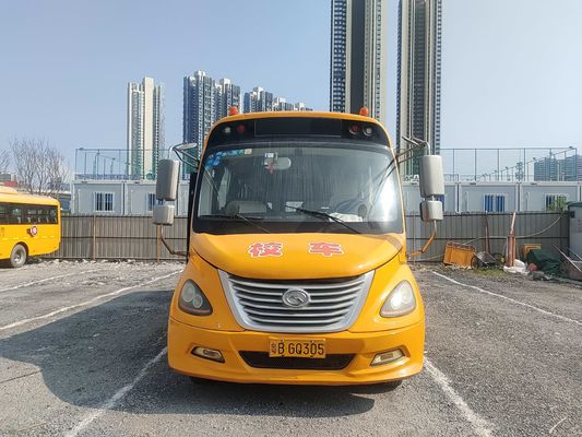King Long 32 kişilik otobüs ikinci el okul otobüsü Sarı dizel yakıt tipi