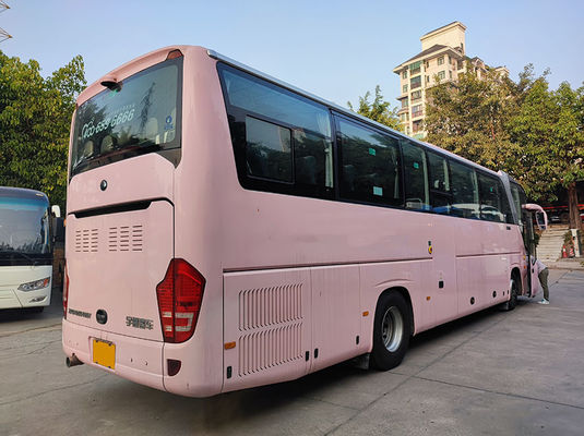 Lüks Pembe Kullanılmış Yutong Otobüsleri Euro 5 LHD Kullanılmış Dizel Otobüs Satılıyor