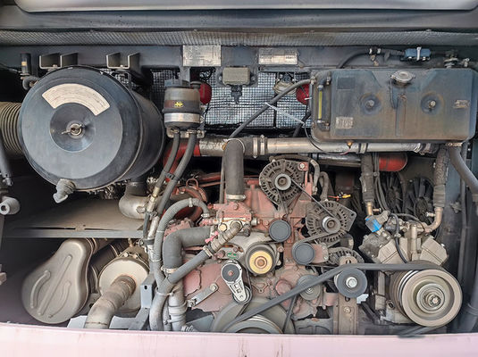 Lüks Pembe Kullanılmış Otobüsler Euro 5 LHD Kullanılmış Dizel Servis Otobüsü Satılık