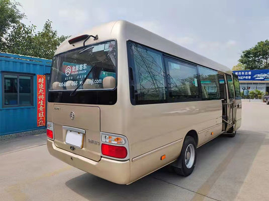 Golden Dragon Kullanılmış LHD Kamyonetler Dizel AC Kullanılmış Küçük Otobüsler 19 Koltuk