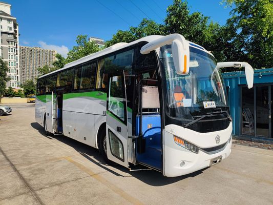 Guangtong 46 kişilik kullanılmış elektrikli otobüs / ikinci el yolcu otobüsü