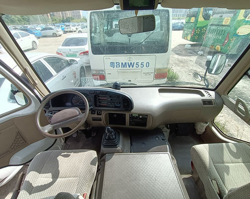 LHD direksiyon pozisyonu ile Toyota Kullanılmış Coaster Otobüs Euro 3 Emisyon Standartı Benzin Motoru