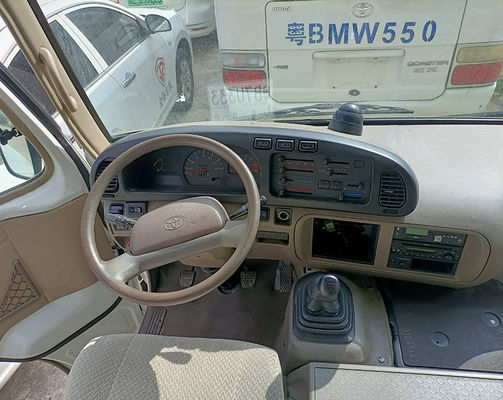 LHD direksiyon pozisyonu ile Toyota Kullanılmış Coaster Otobüs Euro 3 Emisyon Standartı Benzin Motoru