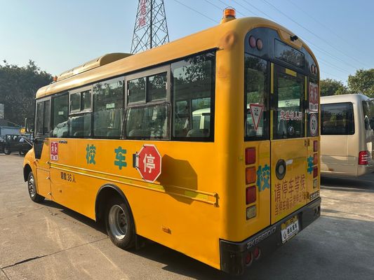36 Koltuklu Sarı Dizel Motorlu LHD ZK6669DX7 Çin Malı Kullanılmış Okul Otobüsü