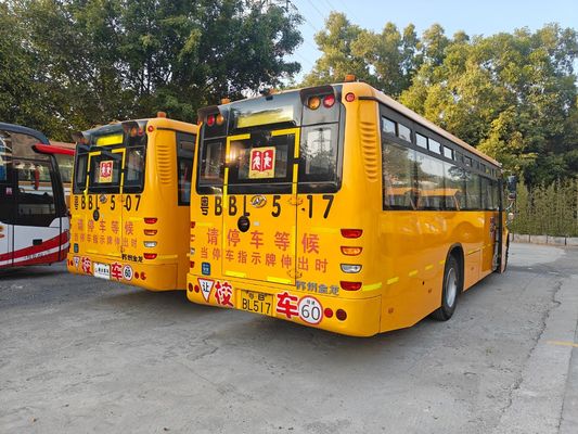 56 Koltuklu Dizel Motorlu LHD KLQ6106XQE4 Uesd Okul Otobüsü Çin'de Yapılmış