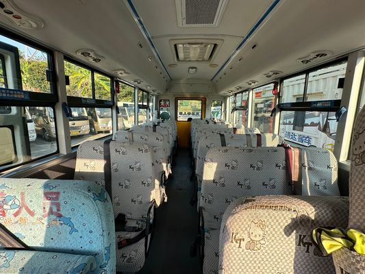 36 kişilik dizel motorlu Çin'de üretilen çocuklara ait ikinci el okul otobüsü dayanıklı ve dayanıklı