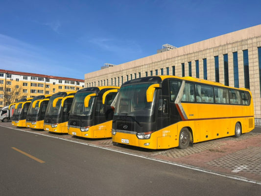 İkinci El Sarı 63 Kişilik Yuchai 330 Motorlu King Long Otobüsler Toplu Halde Düşük Fiyatlarla