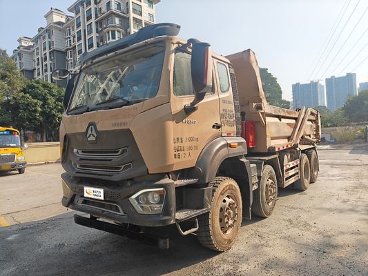 2019 yılında üretilen iki koltuklu sarı ikinci el Howo Dump Truck